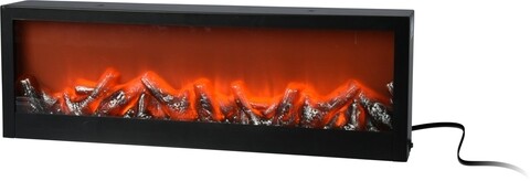 Decoratiune luminoasa fireplace, 60x10x20 cm, polipropilena