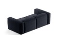 Canapea 2 locuri, Bergamo, Cosmopolitan Design, 224x108x70 cm, tesatura structurata, albastru navy