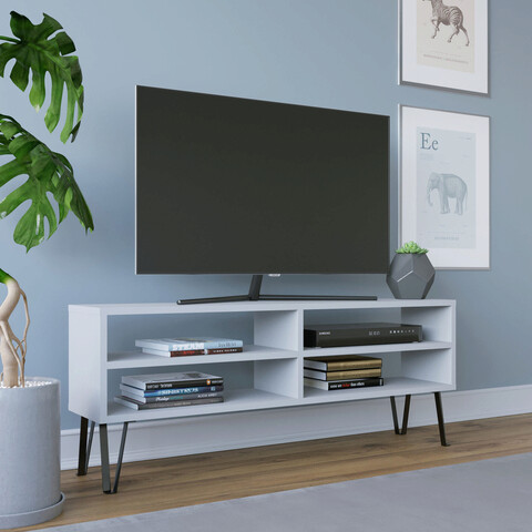 Comoda tv, retricy, farrar, 120x25x46.6 cm, pal, alb