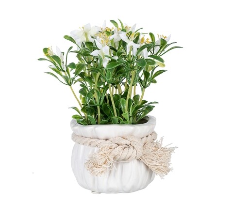 Poza Floare artificiala Adelaida, Bizzotto, Ã˜8.5x17 cm, alb