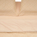 Lenjerie de pat dubla King Size cu broderie Tuffata, Heinner Home, 220x240 cm, microfibra 100 GSM, crem