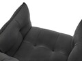 Fotoliu, Canna, Mazzini Sofas, 90x100x88 cm, catifea, gri inchis