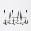 Suport pentru haine, Brabantia, Linn, 57x99.5x190 cm, otel, negru