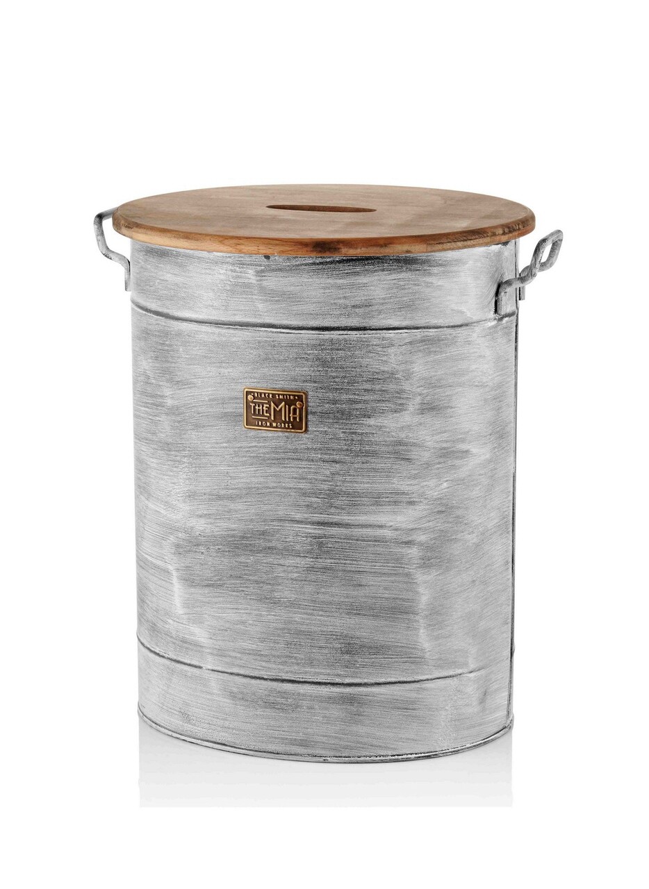 Cos depozitare, STN0007, 43x35x54 cm, Metal, Piatra - 1 | YEO