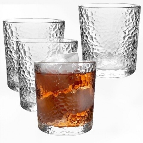 Set 4 pahare pentru whiskey Excellent, 300 ml, sticla
