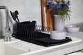 Scurgator pentru vase, Wenko, Basic Black, 26.5 x 11 x 47.5 cm, metal