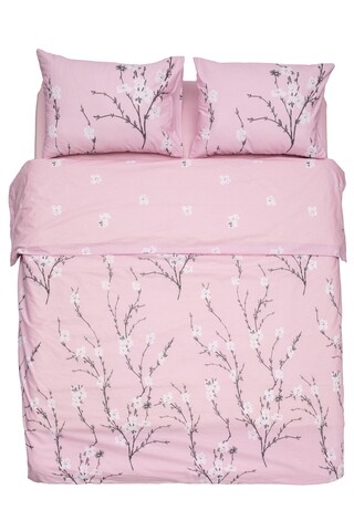 Lenjerie de pat Pink Cherry, Heinner Home, 4 piese, 220×240 cm, bumbac, multicolor 220x240