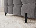 Coltar extensibil dreapta 3 locuri ELTAP, RT-04AU, Fectory, 346x205x93 cm, lemn/poliester, gri inchis