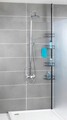 Etajera de colt extensibila, Wenko, Telescopic Dolcedo, 31 x 13.5 x 65-275 cm, inox, negru