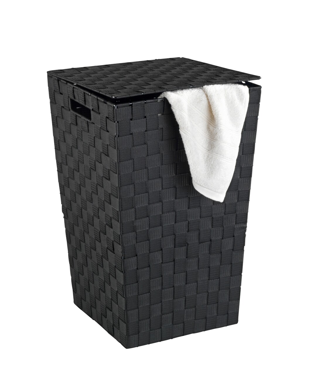 Cos pentru rufe, Wenko, Adria Square, 33 x 53 x 33 cm, 48 L, polipropilena, negru - 1 | YEO