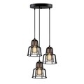Lustra Endustri MR - 783, Opviq, 45 x 117 cm, 3 x E27, 100W, negru