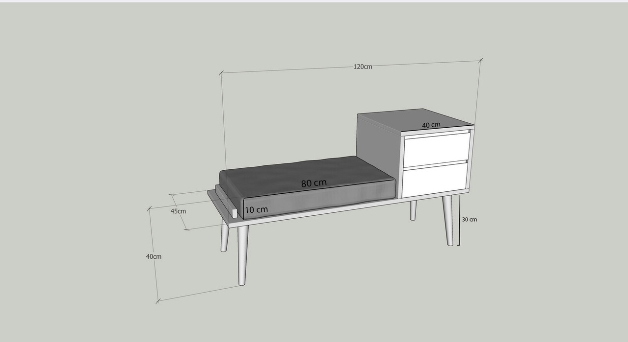 Cuier de perete, Kalune Design, Rino, Nuc / Antracit