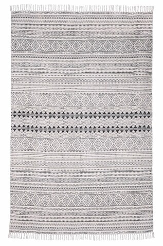 Covor Giordania Grey, Bizzotto, 160 x 230 cm, 100% bumbac 100