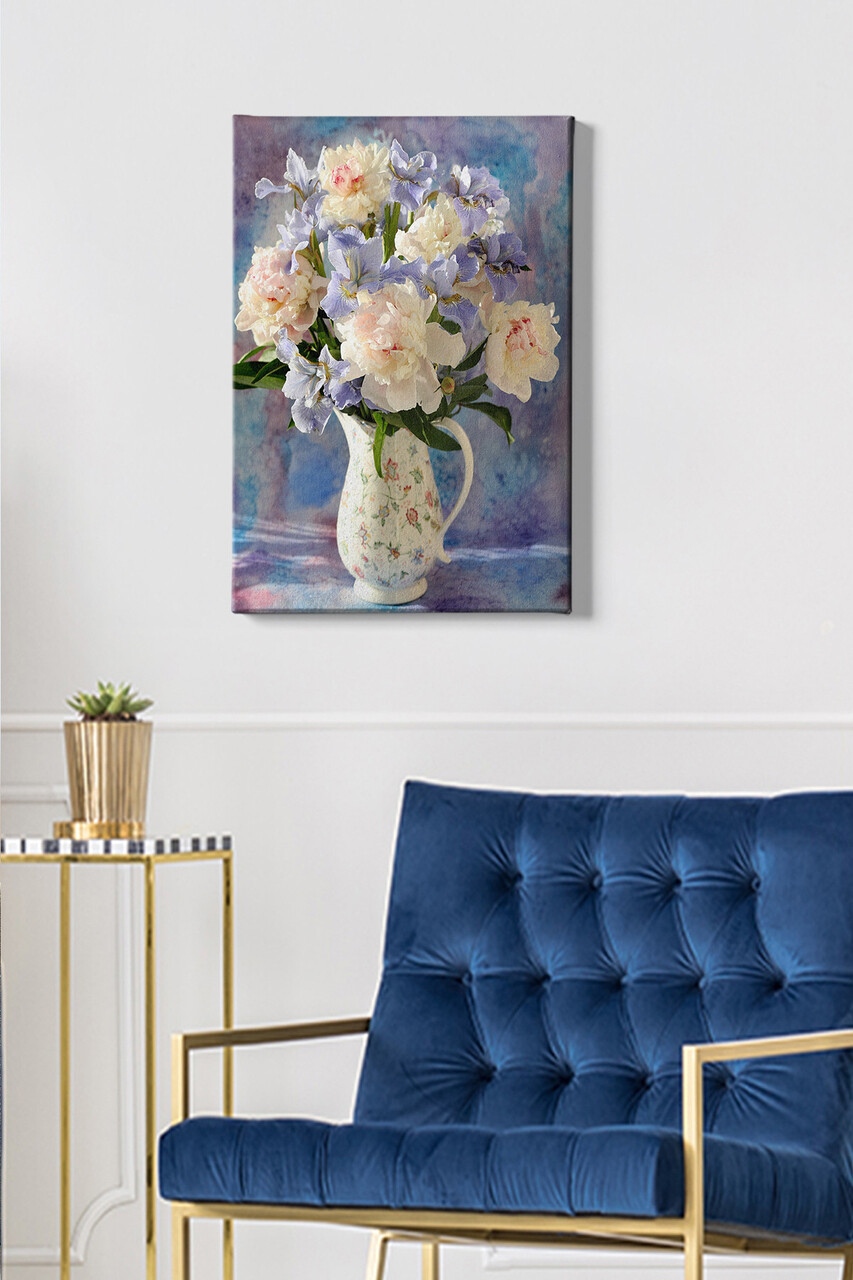 Tablou decorativ Kanvas Tablo (50 x 70) Cadru: 100% LEMN (grosime: 3 cm) Multicolor