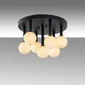 Lustra, Fulgor, 942FLG1296, Metal, Negru / Crem