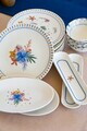 Set de mic dejun, Hermia, 858CMR1115, Portelan, Platou: 20 cm (6 bucăți), Multicolor
