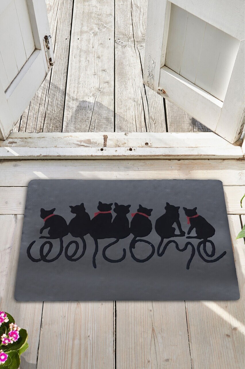 Covoraș din PVC, Pvc Red Collars, 40x60 cm, PVC, Multicolor
