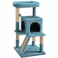 Casă pentru pisici, Paws & Whiskers, Peti, MATERIAL TEXTIL WELSOFT, Turcoaz