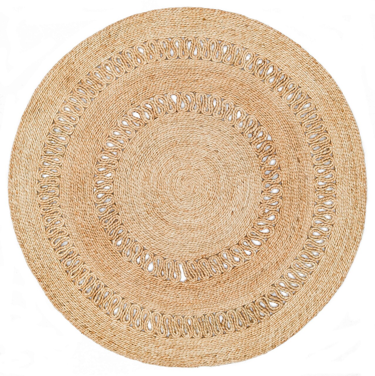 Covor, Ca-112 Natural Xw, 150x150 cm, Iuta, Bej - 1 | YEO