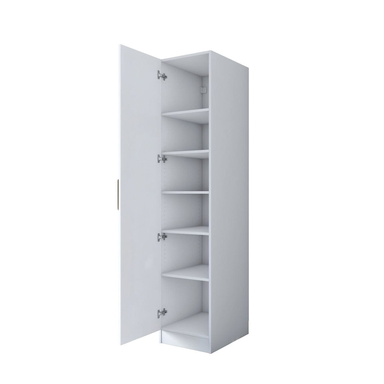 Dulap pentru haine, Hanah Home, BA190, 45x210x57.5 cm, PAL melaminat, Alb - view 8