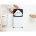 Cos de gunoi, Brabantia, Bo Small, 12 L, 23x29.5x37.5 cm, otel, alb