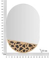 Oglinda decorativa Abiti, Mauro Ferretti, 60.5x90 cm, MDF/sticla, multicolor