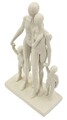 Figurina /sculptura decorativa Stons Family, Mauro Ferretti, 16x8x30.5 cm, polirasina, crem