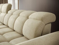 Coltar extensibil stanga 3 locuri ELTAP, Beneth, 301x185x115 cm, lemn/poliester, bej deschis