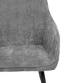 Scaun Satori Pop, Homla, 58x62x79 cm, poliester/metal, gri/negru
