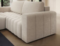Coltar extensibil stanga 4 locuri ELTAP, Bon-219, Bonett, 250x175x92 cm, lemn/poliester, bej deschis