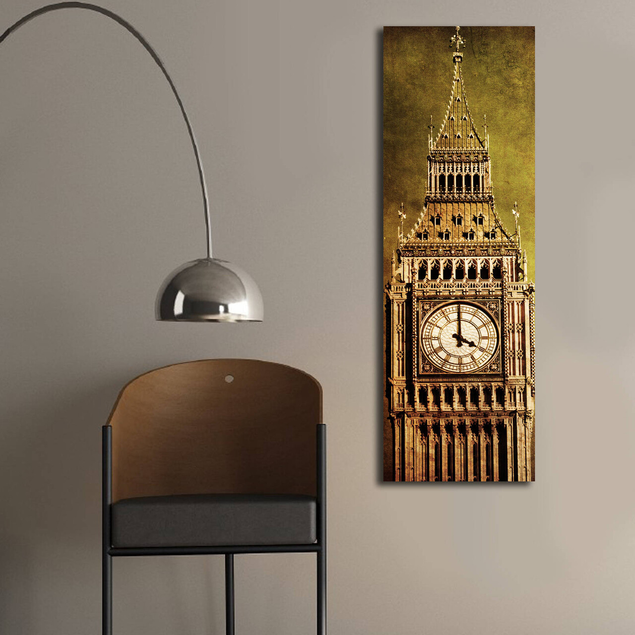 Tablou decorativ cu lumina LED, 3090İACT-32, 30 x 90 cm, Multicolor - view 2