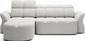 Coltar extensibil stanga 3 locuri ELTAP, Beneth, 301x185x115 cm, lemn/poliester, gri deschis