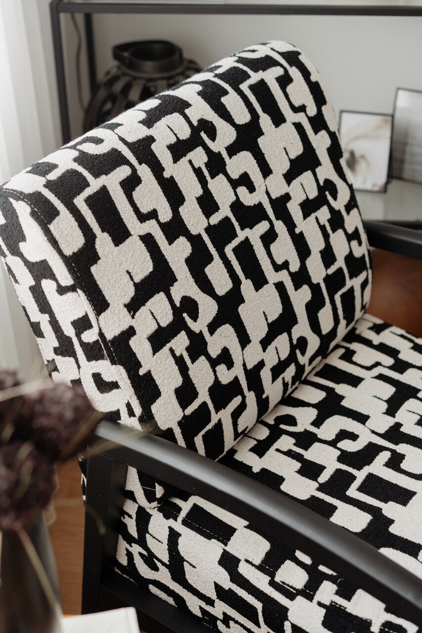 Fotoliu, Atelier del Sofa, 383EVN1257, Lemn, Alb/Negru - view 3