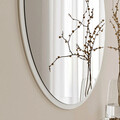Oglinda decorativa, Neostill, Dekoratif Yuvarlak Ayna Beyaz A706, 60x60x2.2 cm, Alb