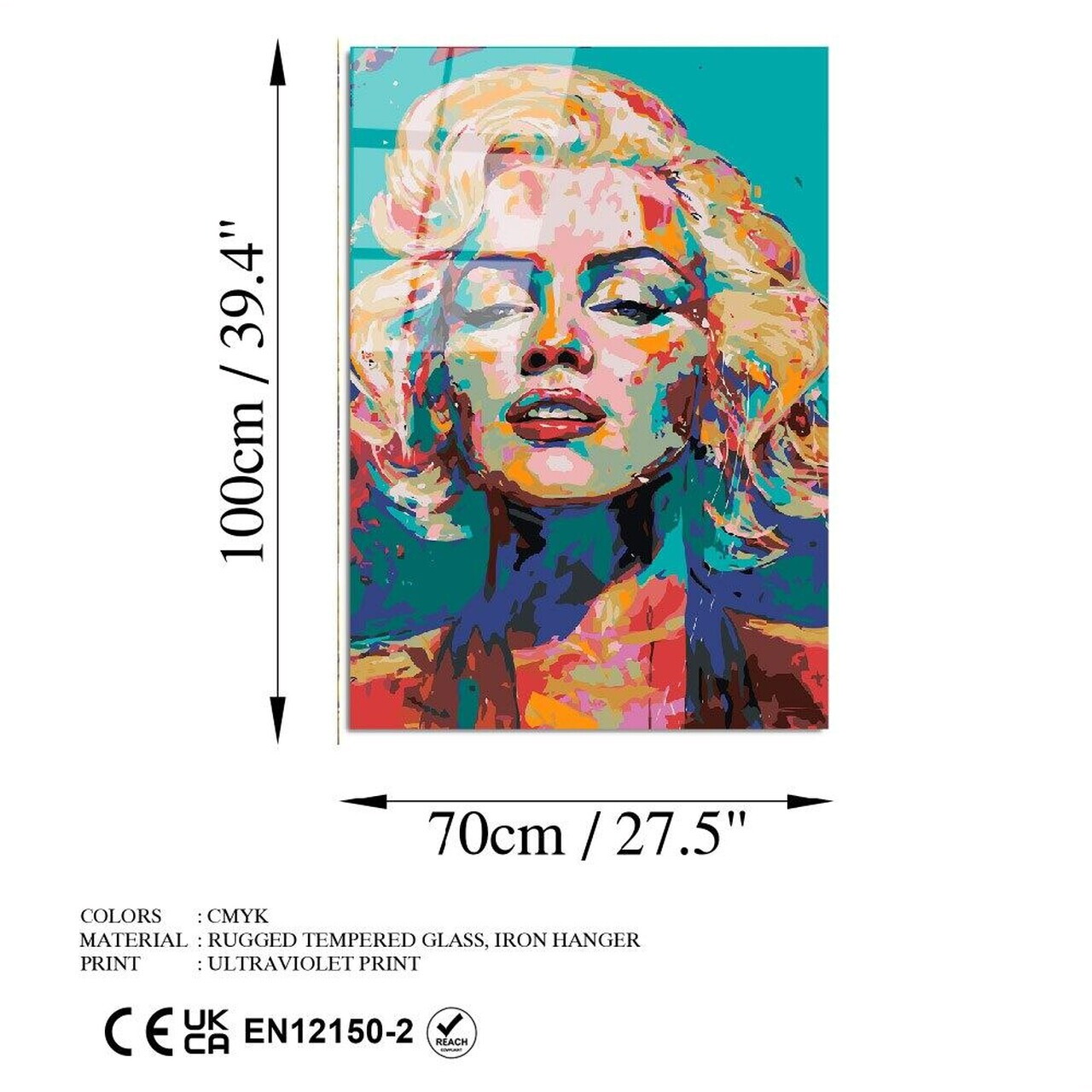 Tablou decorativ, UV-793 70 x 100, 70 x 100 cm, Multicolor — imaginea 7