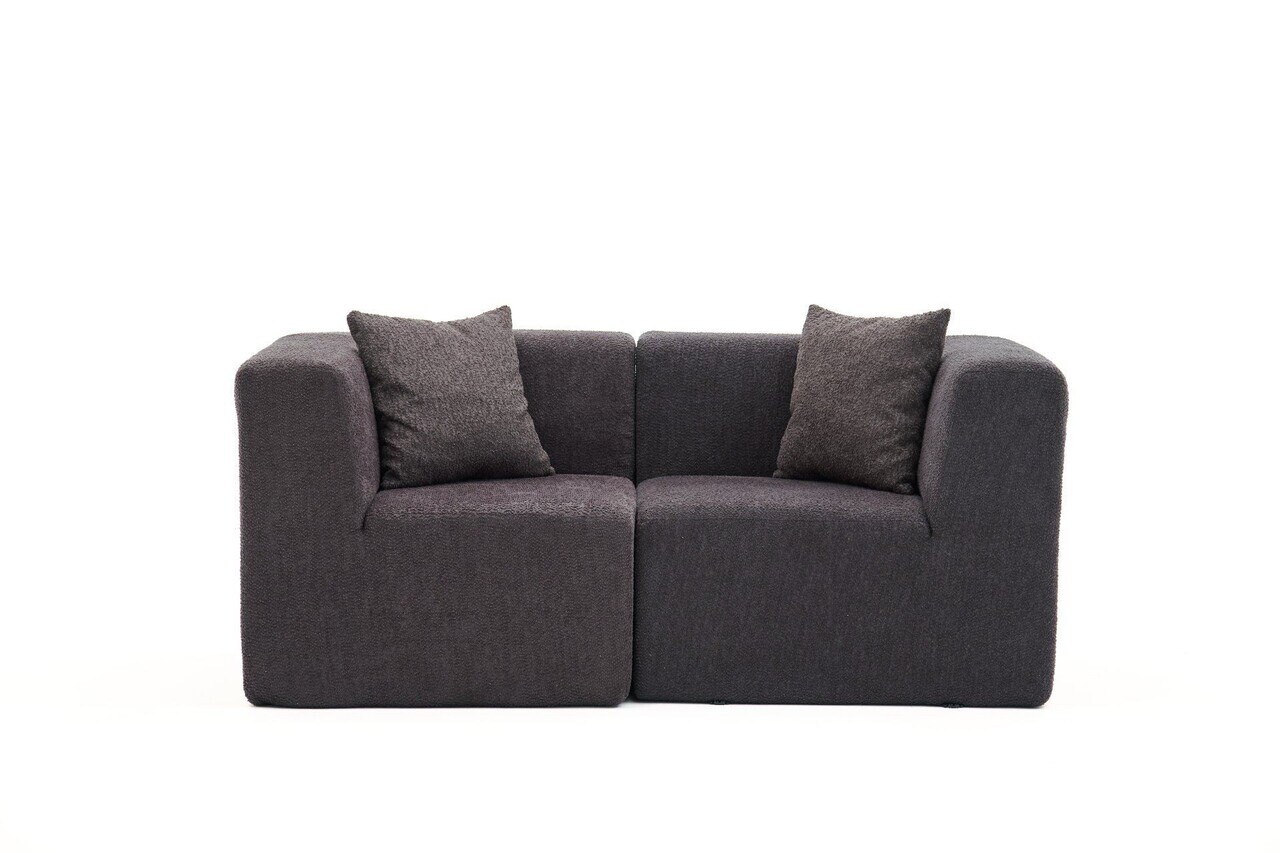 Canapea 2 locuri, Atelier del Sofa, 613LFS1119, Antracit — imaginea 4