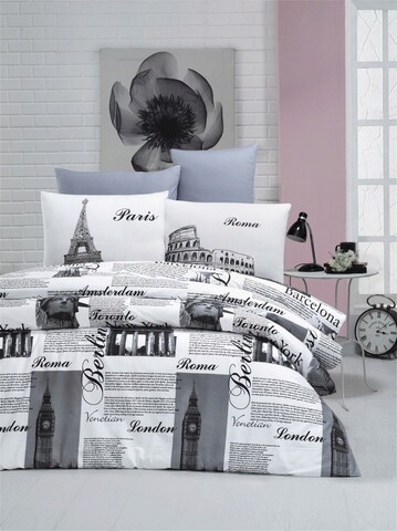Lenjerie de pat pentru o persoana single xl (de), city, victoria, bumbac ranforce