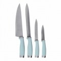 Set 4 cutite de bucatarie Mint, inox, verde