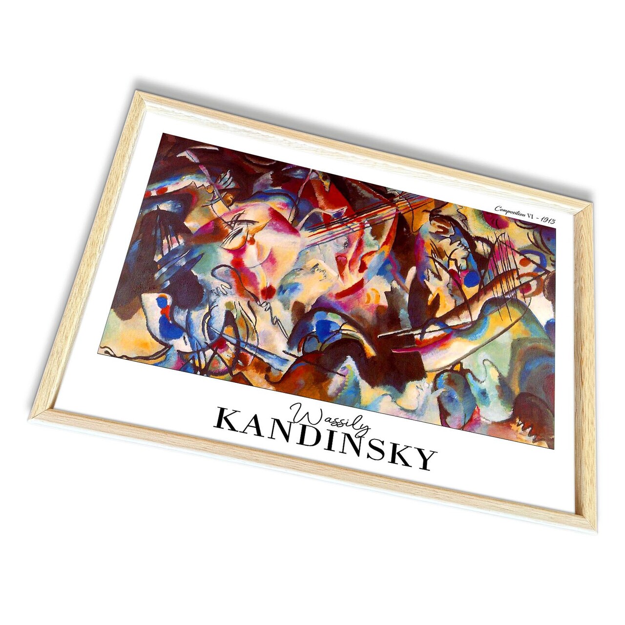 Tablou decorativ, 4262AHSKANDINSKY-004, Fundal: 100% MDF (Grosime: 2,7 mm), Multicolor - view 4