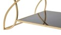 Masuta de cafea Sunshine, Mauro Ferretti, 110x60x45 cm, fier, negru/auriu