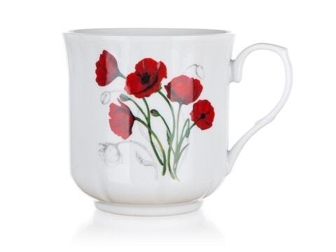 Cana Maxi Red Poppy, Banquet, 560 ml, ceramica
