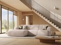 Coltar stanga 4 locuri, Molino-140, Micadoni Home, 250x170x72 cm, tesatura chenille din poliester, bej