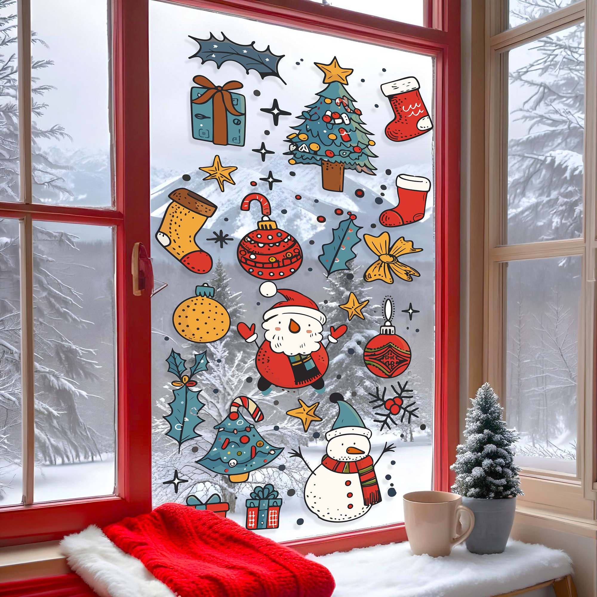 Sticker decorativ, 309104_3050, 30 x 50 cm, Multicolor