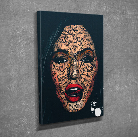 Tablou decorativ, dc365, canvas, lemn, multicolor