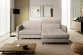 Coltar extensibil dreapta 3 locuri ELTAP, RT-18TOU, Gomsi, 228x165x100 cm, lemn/poliester, bej