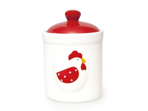 Recipient cu capac pentru depozitare, Chicken Line, Excelsa, 500 ml, ceramica, pictat manual