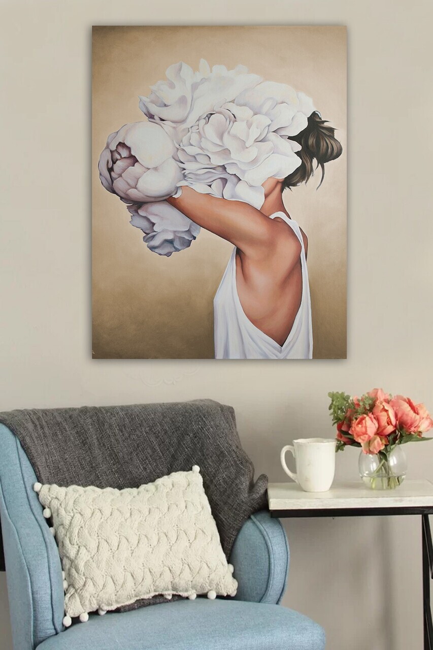 Tablou decorativ, 7436502942938-70100, Canvas, Rama din lemn (grosime 3 cm), Multicolor