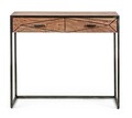 Consola Egon, Bizzotto, 90x30x80 cm, otel/lemn de salcam