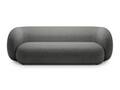 Canapea modulara 3 locuri, Kate, Micadoni, 213x99x76 cm, tesatura boucle, gri inchis
