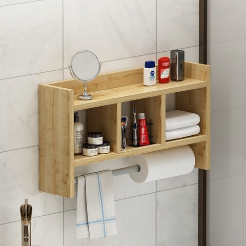 Raft de perete, Inarch, Asya, 63.6x35x14.6 cm, PAL, Maro